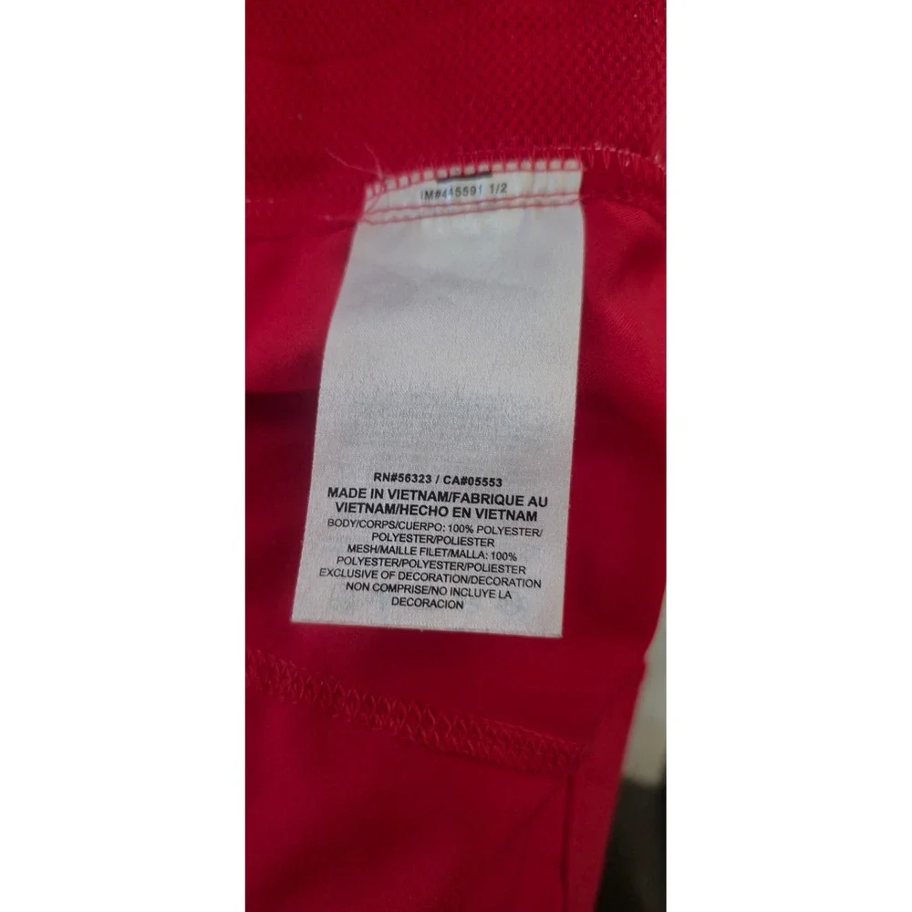 Nike Dri-FIT Mens XL Red Full Zip‎ Basketball Track Jacket LN Logo Warm Up